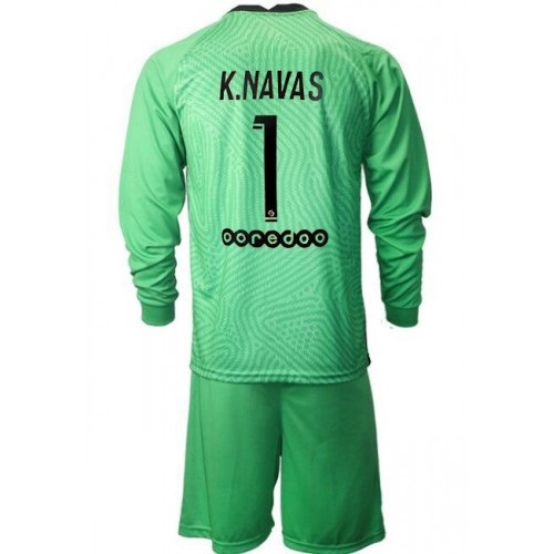 Paris Saint-Germain PSG Fodboldtrøjer Keylor Navas 1 Målmand Børn 3. sæt 2020/21 Langærmet Paris Saint-Germain PSG Fodboldtrøjer Keylor Navas 1 Målmand Børn 3. sæt 2020/21 Langærmet